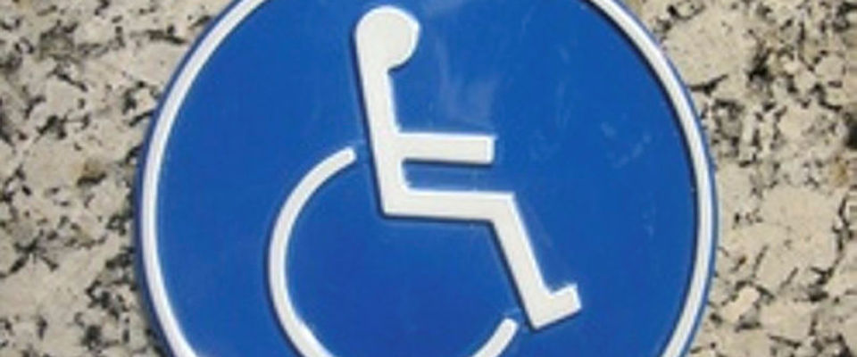 Parkschild Rollstuhlfahrer